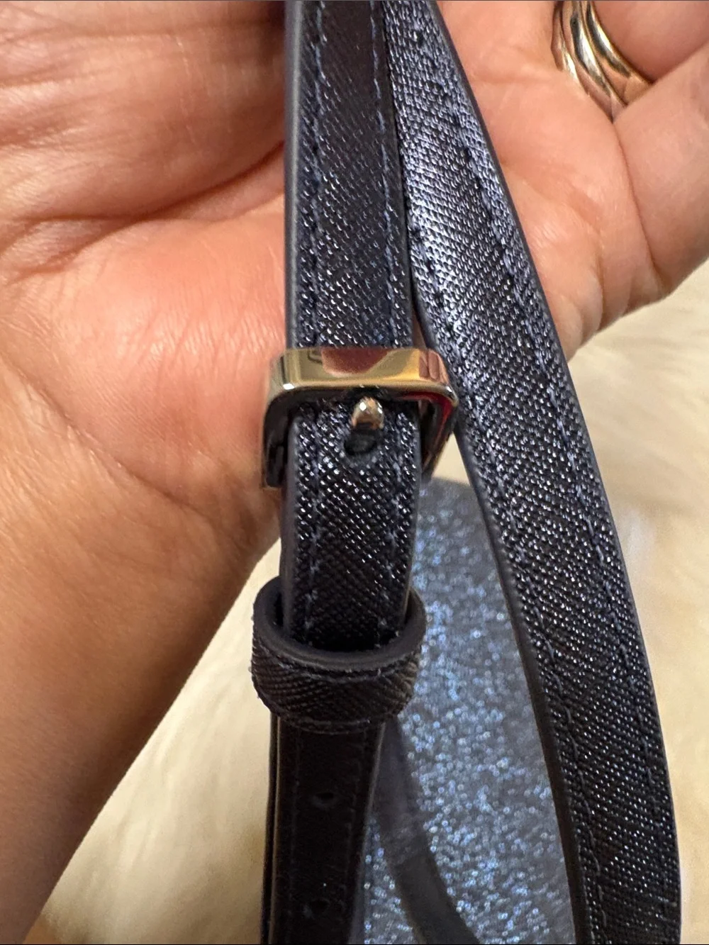 kate spade New York Lola Glitter Navy Dusk Crossbody Bag